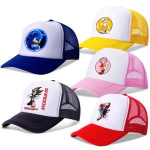 소년용 Sonics 야구 모자, 애니메이션 선햇 피크 캡, 편안한 패션 액세서리, 여름 통기성 모자, 어린이 선물