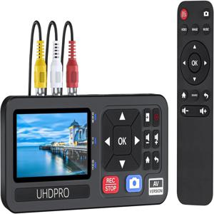 미니 비디오 레코드 장치 독립형 카메라, RCA HDMI VGA YPbPr 아날로그 화면 캡처 박스, VHS 카드 원격 배터리 소켓, 1080p