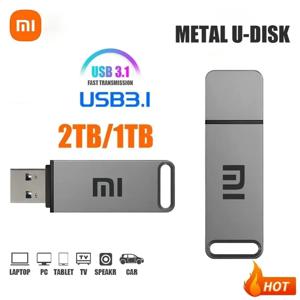 샤오미 오리지널 USB 3.1 플래시 드라이브, 고속 펜 드라이브, 금속 방수 C타입 USB 메모리, 컴퓨터 저장 장치, 2TB, 1TB