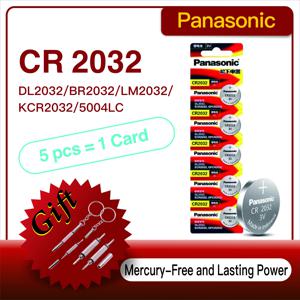 파나소닉 시계 계산기 시계 리모컨 장난감 단추 동전 셀용 정품 CR2032 CR 2032 3V 리튬 배터리, 5-60 개
