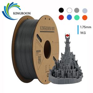 KINGROON 표준 PLA PETG TPU ABS 필라멘트, 거품 없음, 3D 프린터 플라스틱, 랜덤 스풀, 1kg, 1.75mm +-0.03mm