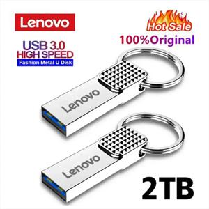 레노버 OTG 금속 USB 3.0 펜 드라이브 키, C타입 고속 펜드라이브, 미니 플래시 드라이브, 128GB 메모리 스틱, 2TB USB