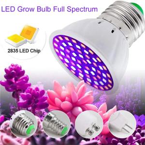 실내 묘목용 식물 램프, 풀 스펙트럼 LED 성장 조명, 식물 램프, Fitolampy 성장 텐트 박스, E27 E14
