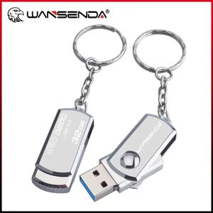스테인레스 스틸 USB 3.0 USB 플래시 드라이브, 256GB 128GB 회전 펜 드라이브 16GB 32GB 64GB 펜드라이브 USB 메모리 스틱 키 체인 포함