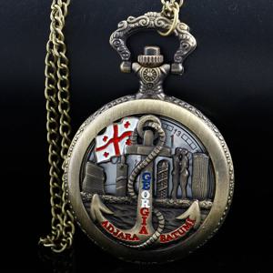 빈티지 해적 앵커 쿼츠 포켓 시계 펜던트 목걸이, 어린이 친구 선물 시계 신제품