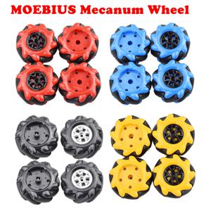 MOEBIUS 2020 핫 메카넘 휠 옴니 타이어, TT 모터 레고와 호환, 아두이노 DIY 로봇 스템 장난감 부품, 60mm