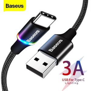 Baseus-아이폰용 LED USB 케이블, 아이폰 13, 12, 11 프로, Xs 맥스, X, Xr, 8, 7, 6, 아이패드용 휴대 전화 데이터 케이블, 와이어 코드