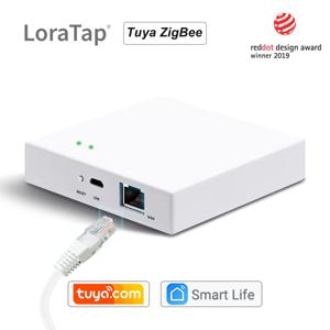 LoraTap 스마트 홈 Tuya 지그비 게이트웨이 허브 브리지 네트워크 인터페이스 스마트 라이프 App 원격 제어 장치 최대 256 메쉬