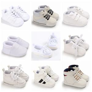남아용 여아용 신사 신발, 부드러운 밑창, 흰색 신발, 레저 스포츠 신발, 신생아, 첫 번째 도보, 0-18 개월, 침대 신발