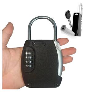 금속 숨겨진 열쇠 안전 상자, 가정용 빌라 캐러밴용 미니 비밀 상자, 4 디지털 암호 조합 잠금 장치
