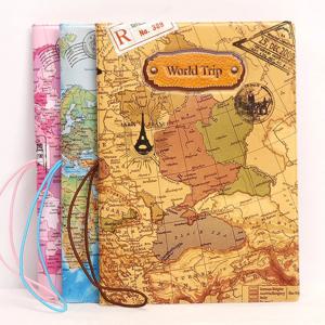 크리에이티브 여행 여권 커버 지갑 가방, 남녀공용 Pu 가죽 ID 주소 홀더, 휴대용 탑승 여행 액세서리