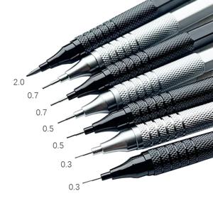 저중심 금속 드로잉 샤프펜슬, 사무실 특수 연필, 학교 필기 미술 용품, 0.3 0.5 0.7 2.0mm, 1 개