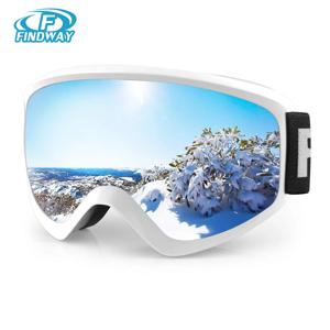 Findway 스키 고글 OTG 안개 겨울 100% UV 보호 렌즈 (8-14) 청소년 주니어 소년 스노우 보드