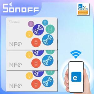SONOFF NFC 태그 스마트 홈 EWeLink 215 칩 540 바이트 스마트 태그 단축키 탭, NFC 지원 전화기용 스마트 장면 트리거