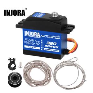 INJORA INJS035-360 디지털 서보 윈치 스풀, RC 크롤러 자동차 보트 모델용, 360 ° 회전, 35kg 방수