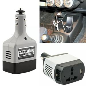 범용 자동차 모바일 전원 인버터 어댑터, USB 자동차 전원 컨버터 충전기, 모든 휴대폰에 사용, 12V, 24V ~ 220V