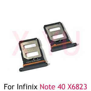 Infinix Note 40 Pro 4G 5G X6823 X6850 X6851 SIM 카드 슬롯 트레이 거치대 SIM 카드 리더 소켓 교체 부품