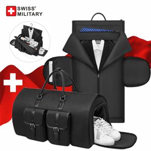 스위스 밀리터리 남성용 비즈니스 의류 가방, 대형 다기능 접이식 정장 가방, 신발 가방, 체육관 가방, 숄더백, 신제품