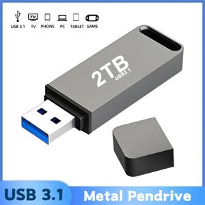금속 플래시 드라이브 USB 펜 드라이브, 2TB USB 3.1 Cle USB 펜 드라이브, USB 메모리, 1TB 파일 전송, 방수 USB 플래시, 64GB 무료 배송