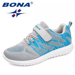 BONA-어린이 캐주얼 신발, 메쉬 운동화, 남아 및 여아 플랫, 어린이 러닝화, 가벼운 빠른 무료 배송, 신착품