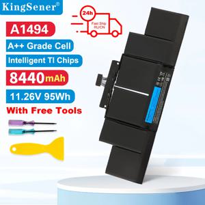 KingSener 애플 맥북 프로용 노트북 배터리, A1494, A1417, 15 인치, A1398 레티나 2012 2013, 2014 년 무료 도구, 500 + 사이클 빠른 배송