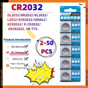 시계 장난감 계산기 자동차 키 원격 제어 버튼 코인 셀, CR2032 CR 2032 DL2032 ECR2032 3V 리튬 배터리, 200mAh