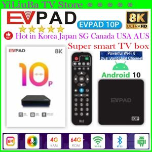 정품 Evpad 10P 박스, 2024 미국 evpad10p 8k 프로 TV 박스, 싱가포르 호주 EVPAD10s 일본 공식 스토어, 한국 CA vs Ubox
