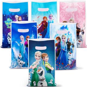 디즈니 겨울왕국 공주 테마 어린이 소녀 선물, 생일 파티 선물, 서프라이즈 캔디 백 장식, 로트 당 10 개