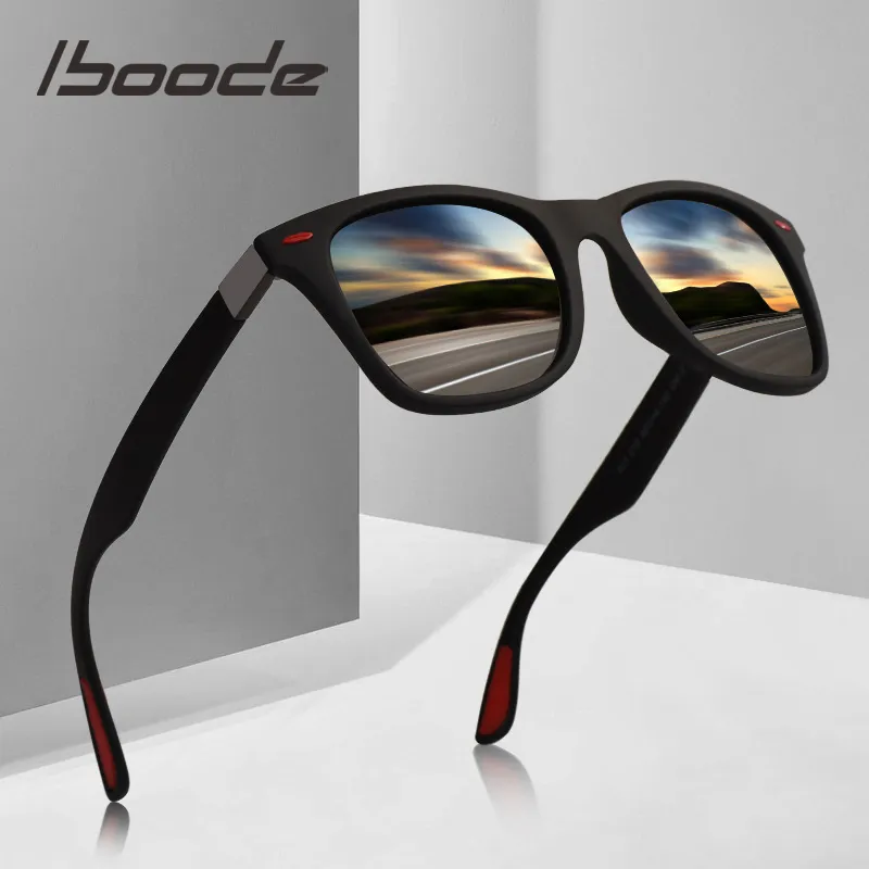 Iboode 2024 핫 편광 선글라스, UV400 사각 여성 편광 안경, 클래식 레트로 브랜드 디자인, 운전 선글라스