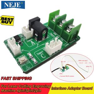 NEJE 레이저 모듈 인터페이스 어댑터 보드 커넥터, 조각기 절단기 레이저 모듈 지원, 4 핀, 3 핀, 2 핀, 신제품