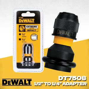 DEWALT 임팩트 렌치 어댑터 DT7508-QZ, 스퀘어 도구 액세서리, 래칫 스패너 세트, 드라이브 컨버터 DT7508-A9, 1/4 