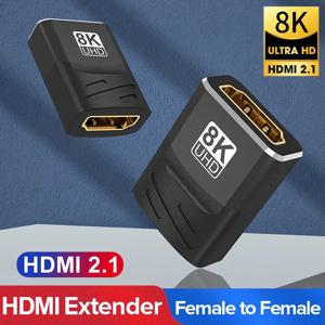 HDMI 2.1 익스텐더, 암-암 커넥터, HDMI 케이블 익스텐션 컨버터, HDMI 호환 어댑터 커플러, 8K 60Hz, 4K 120Hz