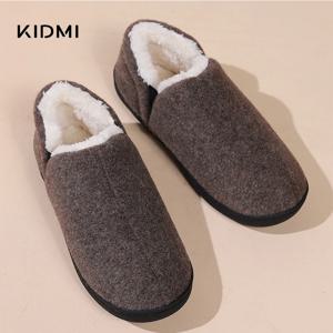 Kidmi 남녀공용 야외 모피 미끄럼 방지 신발, 따뜻한 푹신한 슬리퍼, 발목 모피 신발, 집 신발, 겨울 2024