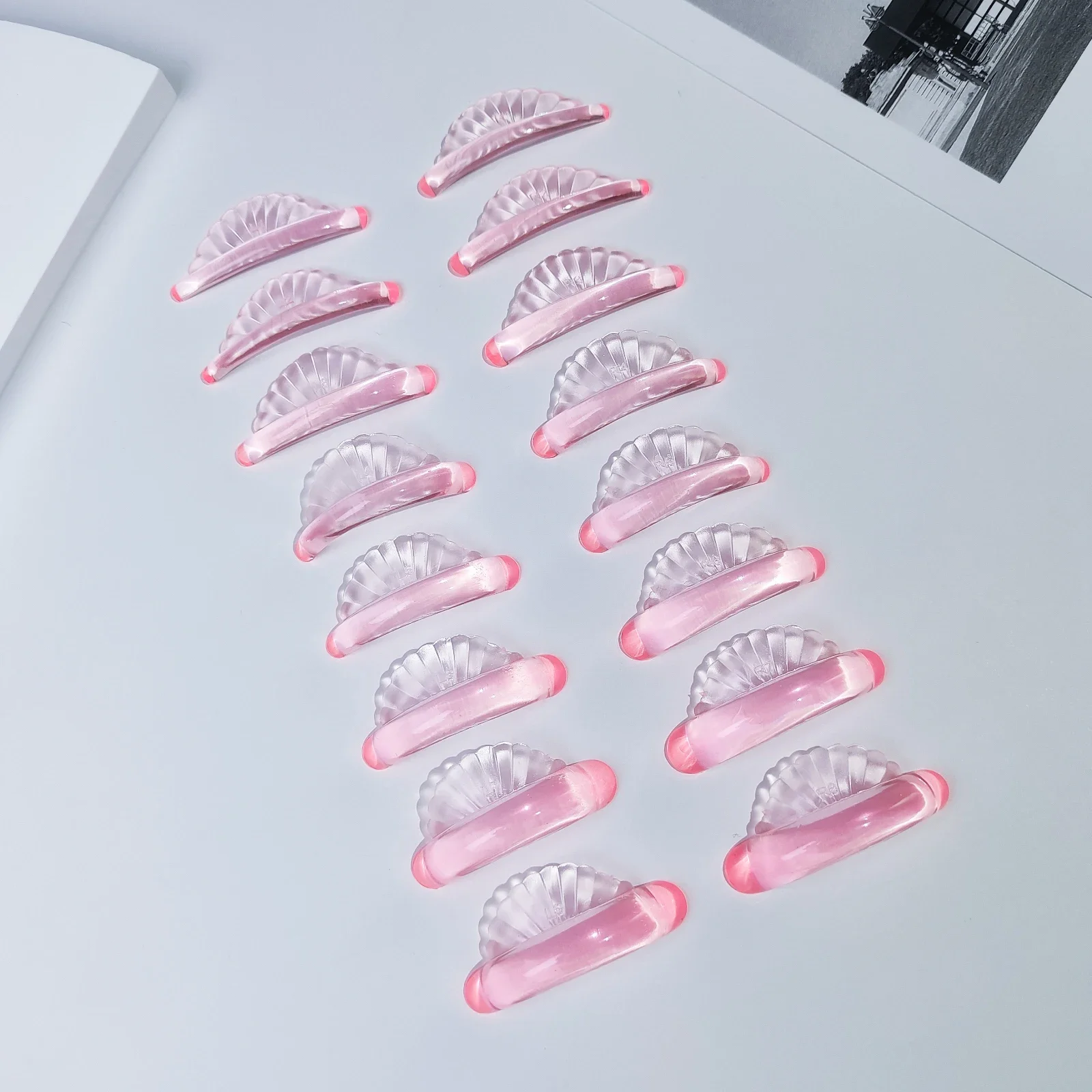 Libeauty 접착제 프리 실리콘 속눈썹 파마 패드, 끈끈한 속눈썹 로드 쉴드 리프팅, 3D 속눈썹 컬러 액세서리 도구, 도매