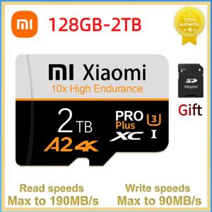 샤오미 마이크로 메모리 SD 카드, SD/TF 플래시 카드, 휴대폰 닌텐도 스위치용, 2TB, 1TB, 128GB, 256GB