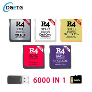 2024 R4 SDHC 어댑터 플래시 카드, 6000 in 1, 3DS DSL XL/LL 보안 디지털 메모리 카드, 게임 카드 버닝 카드, 게임 액세서리