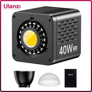 Ulanzi L023 프로 휴대용 LED 비디오 라이트, 비디오 라이브 스트리밍용, 바이 컬러 COB 사진 스튜디오 라이트, 2500K-6500K, 3400mAh, 40W