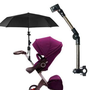 조절 가능한 마운트 스탠드, 아기 유모차 액세서리, 아기 유모차 우산 홀더, 다용도 휠체어 파라솔 선반, 자전거 커넥터
