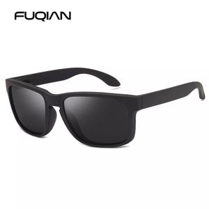 클래식 패션 사각 편광 선글라스, 빈티지 플라스틱 남성 선글라스, 세련된 블랙, 야외 스포츠 쉐이드, UV400
