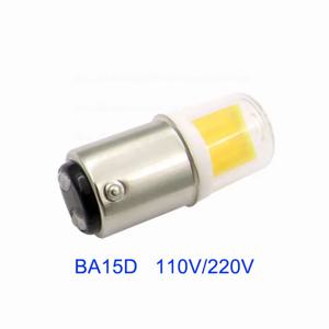 DIMMABLE BA15D LED 전구, 샹들리에 재봉틀 쿠커 레인지 후드 전구, COB 1511 LED 램프, 5W, 120V, 230V