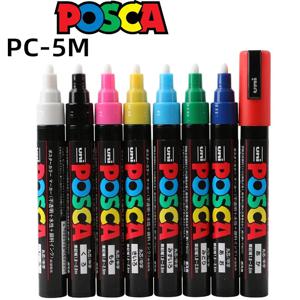 유니 포스카 마커 펜, PC-5M POP 포스터, 수성 광고 마크 그래피티 펜, 1.8-2.5mm 페인팅 브러시 아트 용품, 1 개
