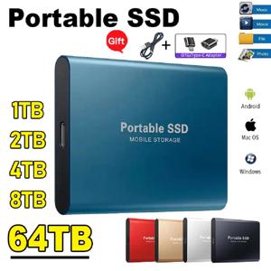 휴대용 SSD 1TB 고속 모바일 솔리드 스테이트 드라이브, 외장 스토리지, 노트북 PC Mac용 C타입 USB 3.1 인터페이스 결정, 500GB