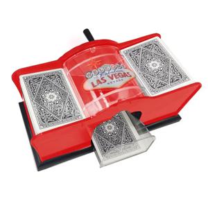 핸드 크랭크 포커 카드 셔플러 배터리, 카지노 게임 셔플링 머신, 자동 카드 디펜서, 2 덱