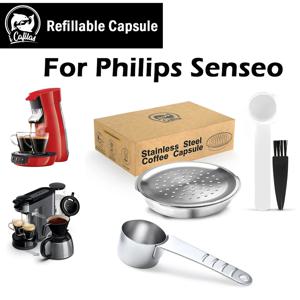 필립스 Senseo 시스템 기계용 재사용 가능한 커피 캡슐, 리필 가능한 에스프레소 메이커 포드, 충전식 커피 필터