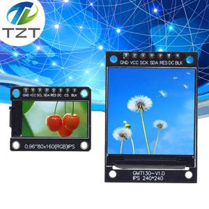 TFT 디스플레이 풀 컬러 LCD 모듈, 0.96 인치, 1.3 인치, IPS 7P SPI HD 65K, ST7735, ST7789 드라이브 IC, 80x160, 240x240 (OLED 아님)