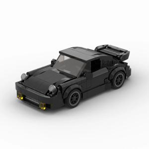 MOC-Black Bird (930) 터보 레이싱 럭셔리카 로고, 차량 스피드 챔피언 레이서 빌딩 블록, 브릭 크리에이티브 차고, 남아용 장난감