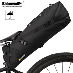 Rhinowalk 자전거 새들 가방, 방수 MTB 도로 자전거, 13L 대용량 사이클링 가방, 접이식 테일 리어 백, 트렁크 액세서리