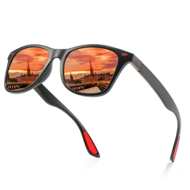 남녀공용 클래식 편광 선글라스, 사각 선글라스, 눈부심 방지 고글, 여행 낚시 사이클링 선글라스, UV400