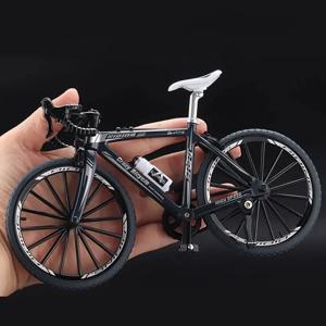 DIY 합금 시뮬레이션 자전거 모델 장식품-미니 자전거 장식, 레이싱 장난감 모델 컬렉션