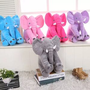 동물 봉제 코끼리 인형, 부드러운 베개, 어린이 방 침대 장식 장난감 선물, 패션 인형, 30 cm, 40 cm, 60cm